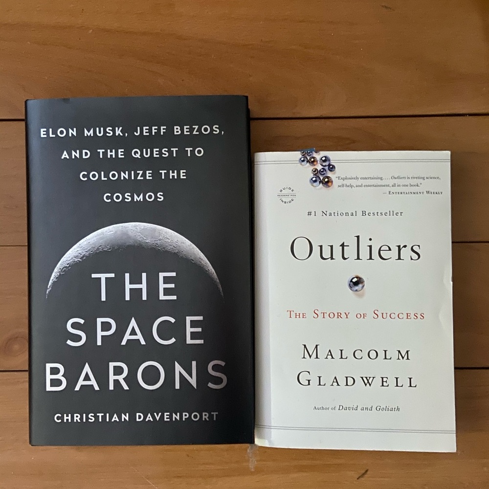 The Outliers by Malcom Gladwell & Space Barrons